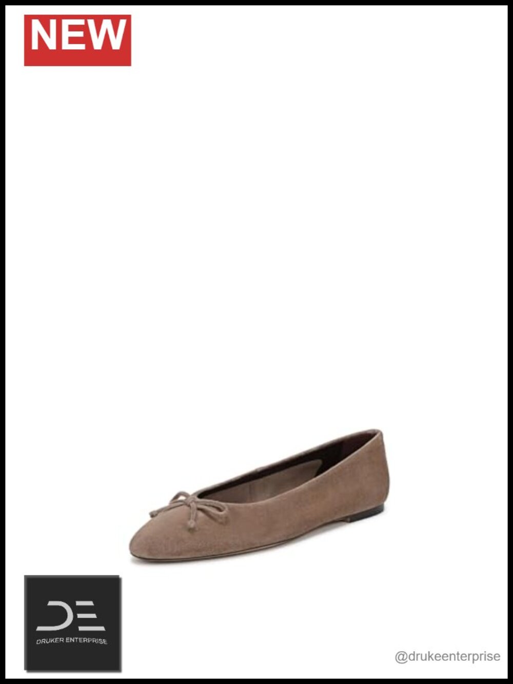 Franco Sarto Rosalee Women's Suede Ballet Flats Almond Toe Comfort Shoes